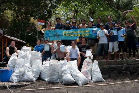 PADI Aware's International Clean-up Day and we gathered so much plastic and yet thinking, this trash is never going to end is it?