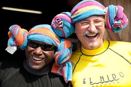 Oscar our expert dive guide shares his colors and a laugh with Yogi