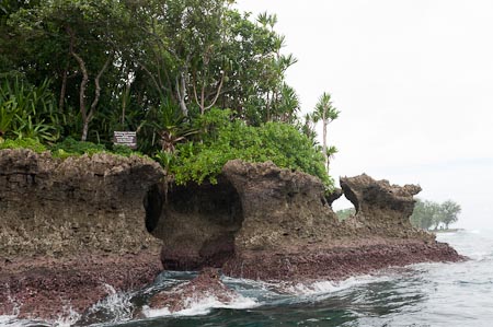 Marine Protected Area of Tetepare stretches 13 kilometers from this point