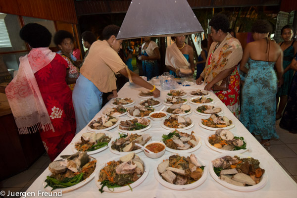 So much food prepared for a traditional wedding feast, mainly cooked in an earth oven.