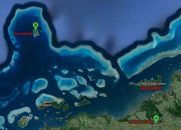 Google Earth Map - Kia island