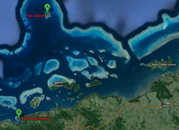 Google Earth Map - Nukubati Island