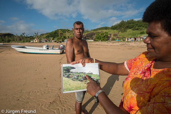 Michael and Milliana Divuna lost their large traditional beachfront bure home during Cyclone Evan.